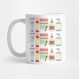 Skincare Essentials Pattern Mug